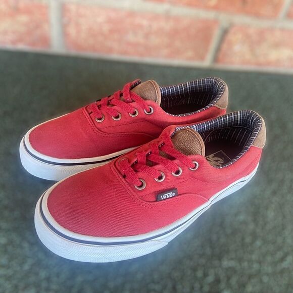 Vans ERA 59 (Cord&Plaid) Red Dahlia Skate Shoes - Picture 7 of 14